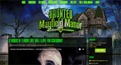 Desktop Screenshot of hauntedmayfieldmanor.com