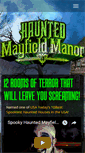 Mobile Screenshot of hauntedmayfieldmanor.com