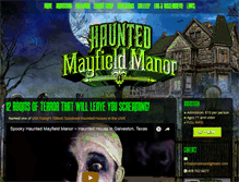 Tablet Screenshot of hauntedmayfieldmanor.com